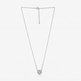 Silver Solitaire Necklace Set