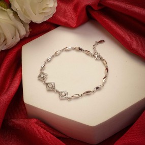 Silver Dazzling Charm Bracelet