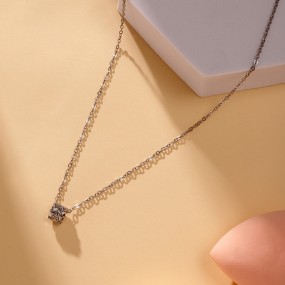 Silver Crunch Roller with Link Chain